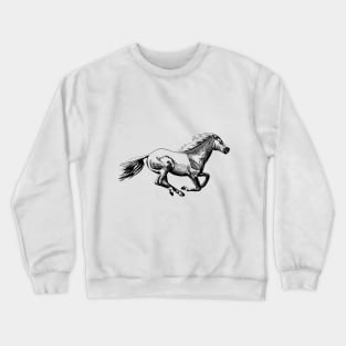 running horse Crewneck Sweatshirt